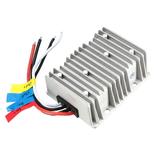 Alt view image 6 of 10 - uxcell New Big-Size Waterproof DC 12V Step-Up to DC 48V 8A 384W Car Power Supply Module Voltage Booster Converter Regulator