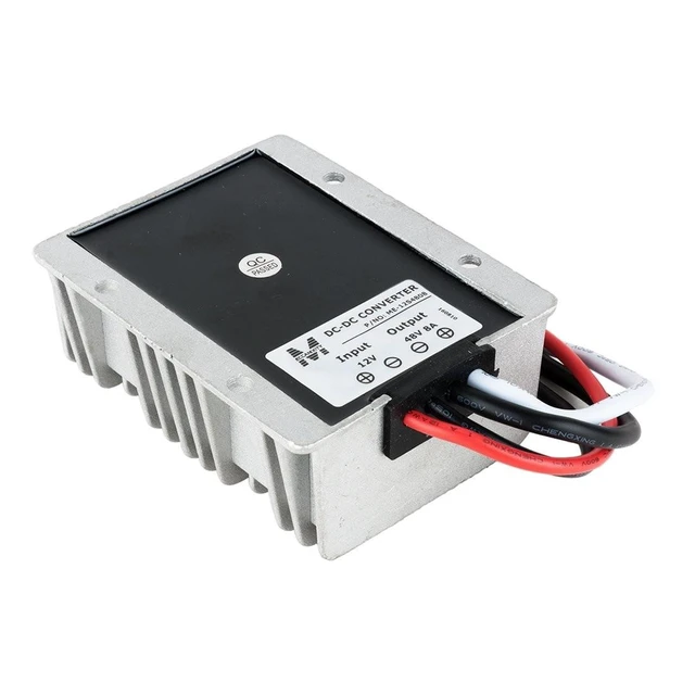 Alt view image 7 of 10 - uxcell New Big-Size Waterproof DC 12V Step-Up to DC 48V 8A 384W Car Power Supply Module Voltage Booster Converter Regulator