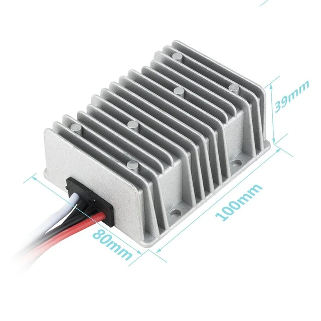 Alt view image 10 of 10 - uxcell New Big-Size Waterproof DC 12V Step-Up to DC 48V 8A 384W Car Power Supply Module Voltage Booster Converter Regulator