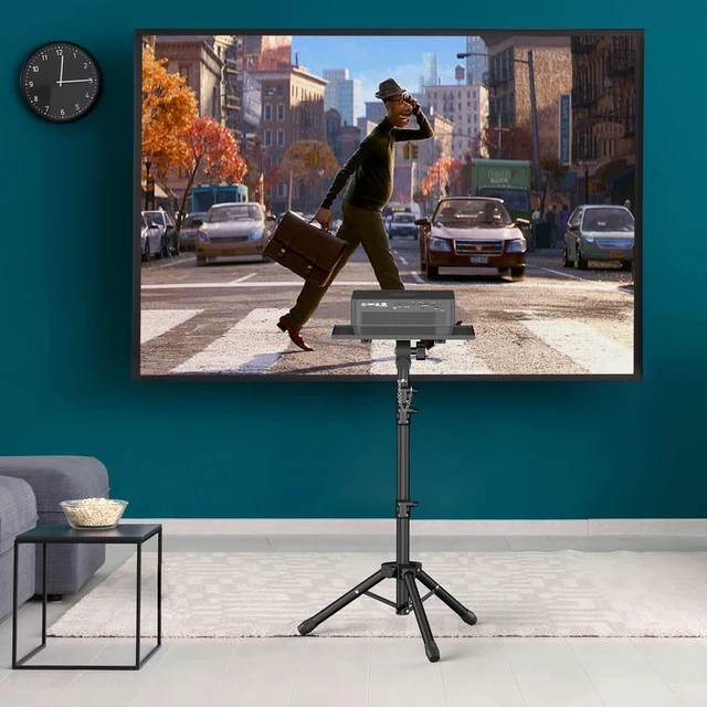 Alt view image 7 of 10 - Facilife Projector Stand - Adjustable Height 22 to 63 Inches, Tripod for Laptop & Projector, Outdoor Movies