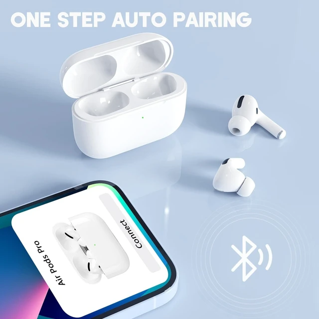 Alt view image 7 of 10 - Huunad Charging Case Compatible with Airpod Pro 1st & 2nd Generation, Airpod Pro1/2 Wireless Charger Box Replacement with Sync Button and Built-in 660 mAH (L Port)