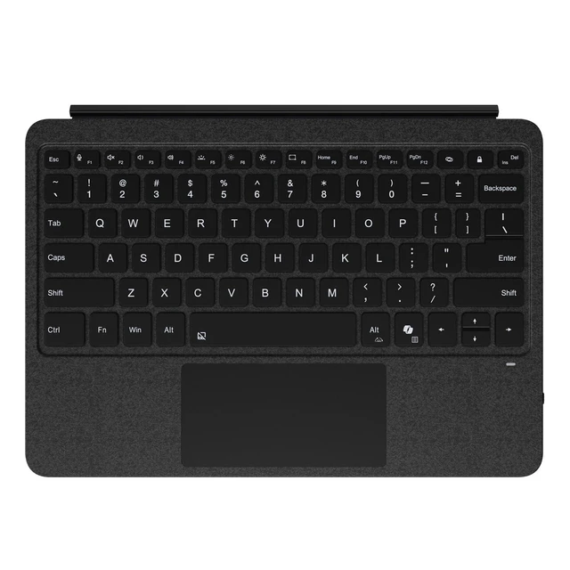 Alt view image 6 of 10 - NUWONAYA Keyboard for Surface Pro 12 inch 2025 (12th Generation) Device, Portable Slim Type Cover for Surface Pro, Wireless Keyboard with Multi-Touch Trackpad,7 Color Backlit (Black)