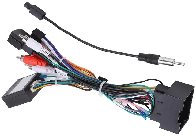Alt view image 9 of 10 - Radio Stereo Wiring Harness Adapter,Audio Wiring Harness with CAN Bus Box 16Pin Replacement for Cruze