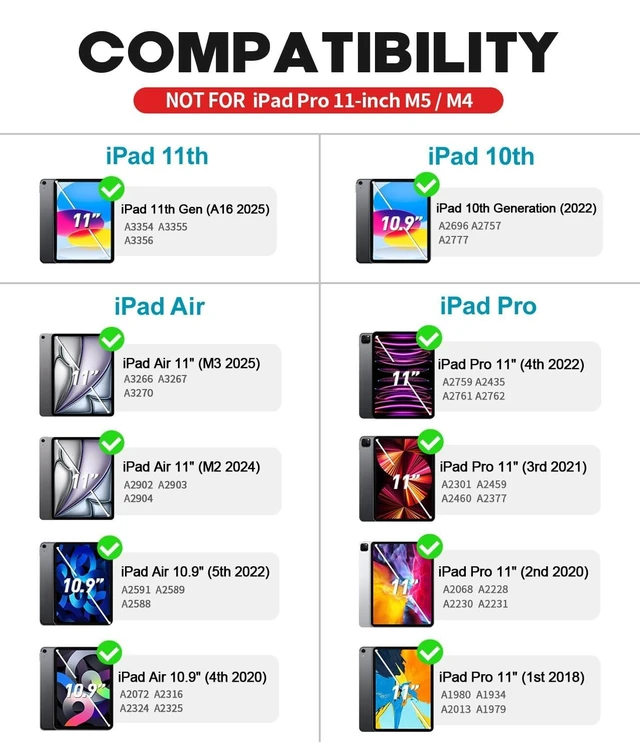 Alt view image 8 of 10 - Baisla iPad 10th Generation Case with Keyboard 10.9"& iPad 11th (A16) & iPad Air 11 (M3/M2), Multi Trackpad, 360 Swivel & Rainbow Backlit for iPad Air 5th/4th,iPad Pro 11 4th/3rd/2nd/1st - Blue