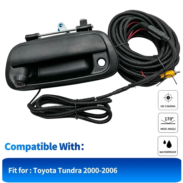 Alt view image 9 of 10 - Rear View Camera Backup Tailgate Handle Camera Compatible with 2000-2006 Toyota Tundra Tailgate Door Handle Replacement Camera
