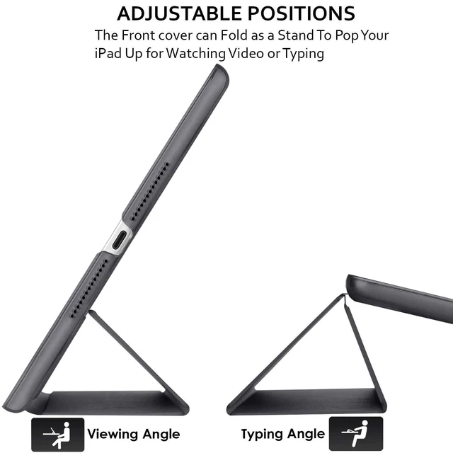 Alt view image 10 of 10 - DuraSafe Cases for iPad Air 1st 9.7 inch PC Cover A1474 MD785LL/A MD788LL/A MD788CH/A A1475 MD786LL/A MD789LL/A MD787LL/A MD898LL/A ME906LL/A A1476 ME993LL/A ME999LL/A MF020LL/A MF021LL/A - Black