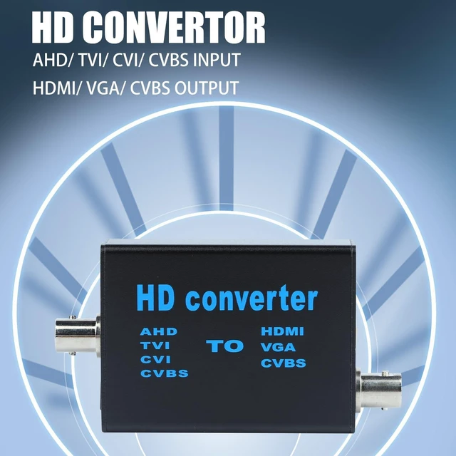 Alt view image 7 of 10 - BNC Cable to HDMI Video Signal Convertor,Audio Video Capture Converte,4 in 1 HD Convertor AHD/TVI/CVI/CVBS Signal to HDMI/VGA/CVBS 1080p for Camera/DVR/CCTV Security System
