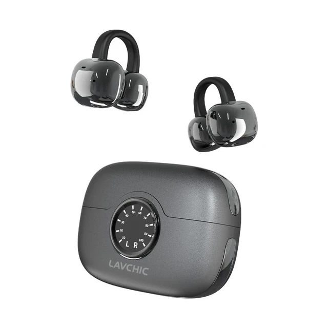 Alt view image 6 of 10 - LavChic A80 Open Ear Earbuds, Clip On Wireless Headphones with Microphone