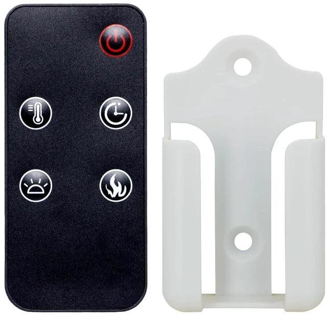 Alt view image 7 of 10 - Replacement Remote Control for Greystone Electric Fireplace Heater W36BLFW-1 (Doesn't Work with W36BLFW),with Wall Mounting Bracket