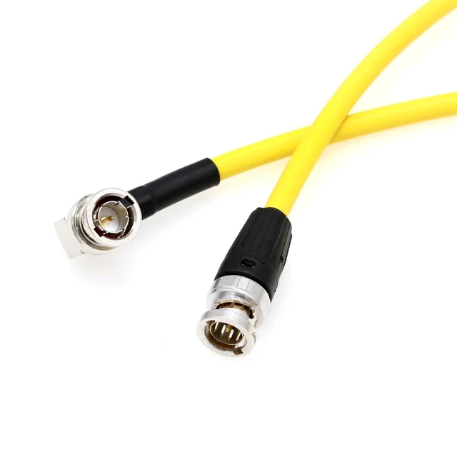 Alt view image 9 of 10 - HangTon 4K 12G 6G SDI BNC Video Coaxial Cable for RED Komodo-X V-Raptor XL DSMC2 Camera Ninja V Shogun SmallHD Monitor Teradek Bolt Transmission, Yellow 80cm