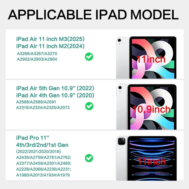 Alt view image 7 of 10 - Lokigo Rotating Case for iPad Air 11 Inch M3/M2 (2025/2024), iPad Air 5th/4th Generation Case(2022/2020),iPadPro 11 Inch 4th/3rd/2nd/1st Generation Cover 2022/2021/2020/2018, Leopard