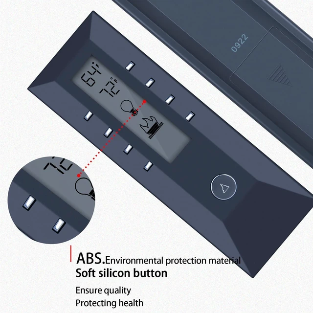 Alt view image 6 of 8 - MOVHEIYL Replacement Remote Control for Dimplex Electric Fireplace 47-1012-T 47-1012E-T