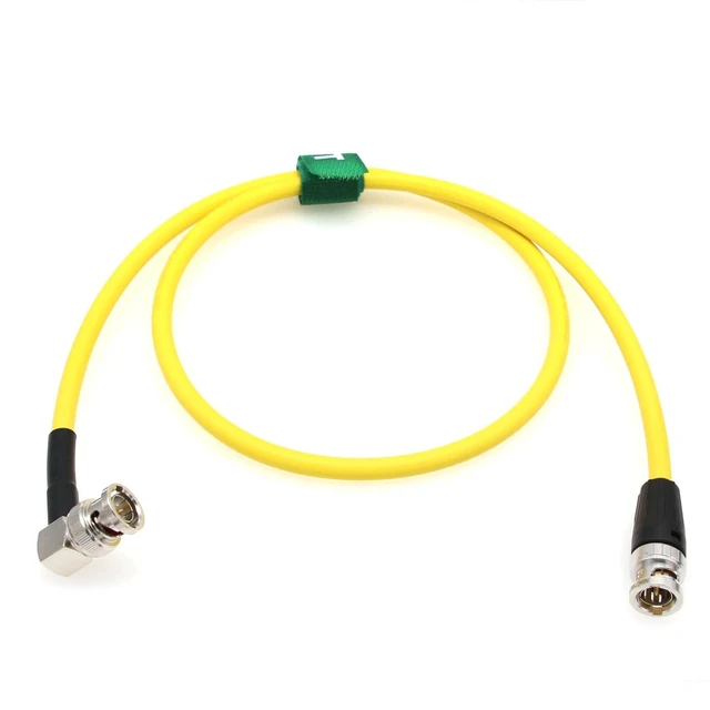 Alt view image 10 of 10 - HangTon 4K 12G 6G SDI BNC Video Coaxial Cable for RED Komodo-X V-Raptor XL DSMC2 Camera Ninja V Shogun SmallHD Monitor Teradek Bolt Transmission, Yellow 80cm
