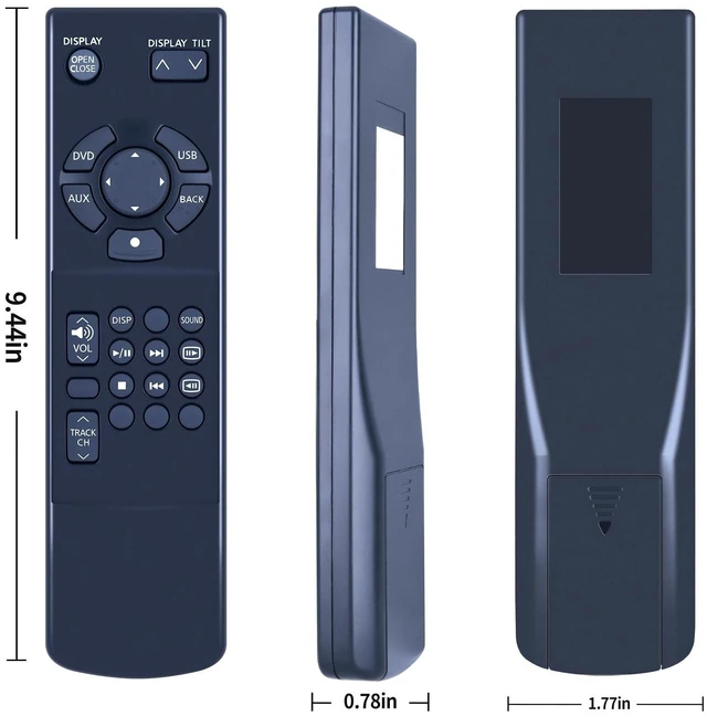 Alt view image 7 of 10 - RYQIF Replacement Remote Control Compatible with 2011 12 13 14 15 16 2017 Nissan Quest Rear Seat Entertainment DVD Remote