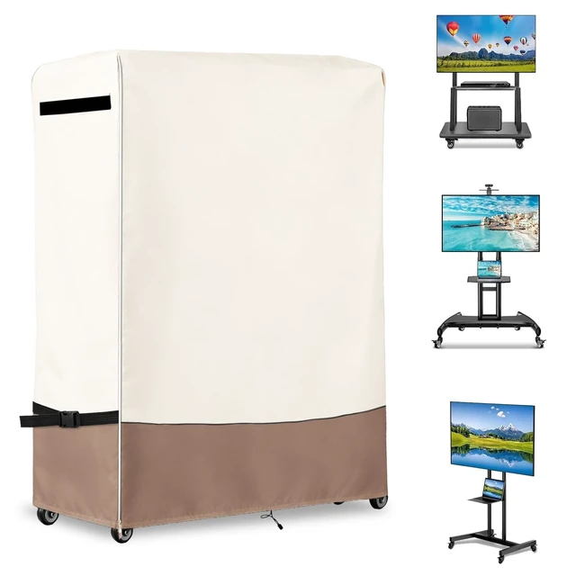 Alt view image 6 of 10 - Weatherproof 45-50Inch Outdoor TV Stand Cover for Rolling/Mobile Stand