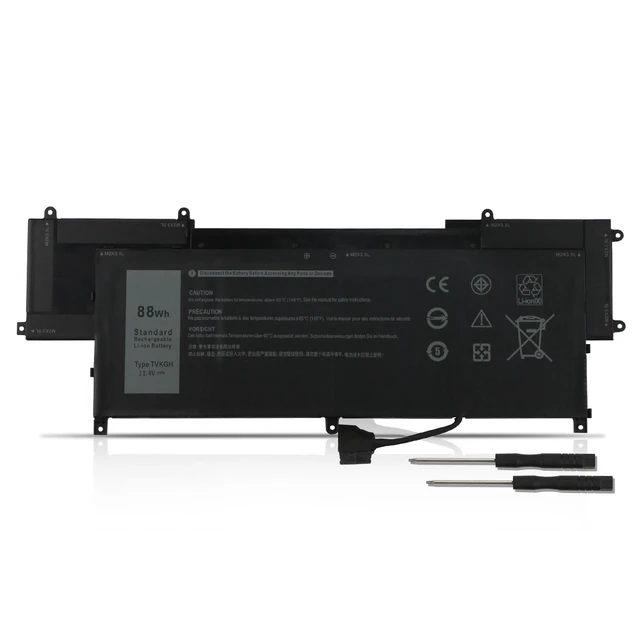 Alt view image 6 of 10 - ANTIEE TVKGH 88Wh Laptop Battery Replacement for Dell Latitude 9510 / Latitude 9520 2-in-1 Series N7HT0 V5K68 HYMNG N2NLL 08NFC7 N2NLL N7HTO 089GNG 0PKW00 0HYMNG 11.4V 7334mAh 6-Cells