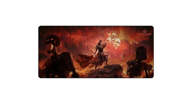 Alt view image 5 of 8 - Starforge - Infernalist - Path of Exile 2 Gaming Desk Mat Large Extended Mouse & Keyboard Pad