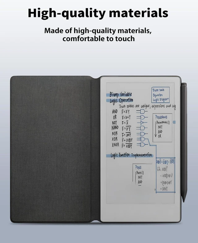 Alt view image 7 of 10 - Case for Remarkable Paper Pro Move,NOUKAJU Magnetic Protection Cover,Drop-Resistant,Anti-Scratch,Protection Case for Remarkable Pro Move Paper Tablet 7.3inch(Black)