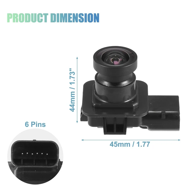 Alt view image 10 of 10 - ACROPIX Car Rear View Back Up Camera Wide Angle Park Assist Reverse Camera Fit for Ford Focus 2012 2013 2014 No.BM5Z19G490P/BM5Z19G490C - Pack of 1