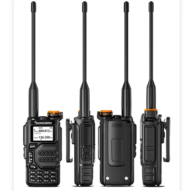 Alt view image 7 of 10 - Quansheng UV-K5 Ham Radio Long Range Wakie Talkies Dual Band VHF UHF Tpye-C Rechargeable Handheld Two Way Radio with AM/FM/DTMF, W/LED Flashlight for Field, Survival Biking Hiking Camping