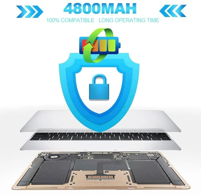 Alt view image 8 of 10 - Battery A2389 Replacement for MacBook Air 13 Inch A2337 Year 2020 Laptop Battery A2389 EMC 3598