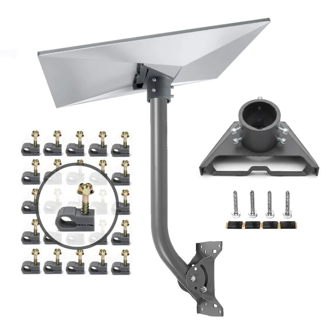 Alt view image 6 of 10 - Starlink Generation 3 Roof and Wall Mount Kit Compatible with Gen3 / V3 Starlink Standard Dish