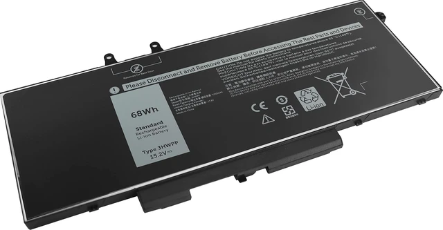 Alt view image 6 of 10 - 3HWPP Battery Replacement Dell Latitude 5510 Laptop Battery for Latitude 5401 5410 5411 5501 5510 5511 Inspiron 7506 2-in-1 Black Inspiron 17 7706 2-in-1 10X1J N2NLL 1VY7F 451-BCMN 68Wh Batteries.