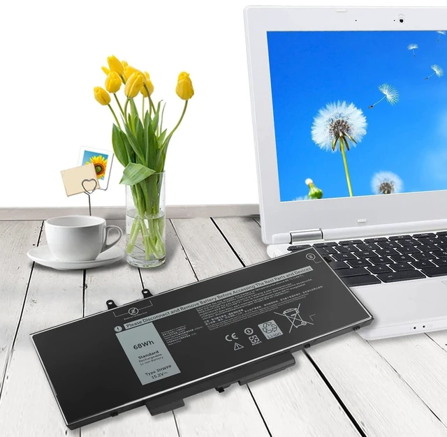Alt view image 10 of 10 - 3HWPP Battery Replacement Dell Latitude 5510 Laptop Battery for Latitude 5401 5410 5411 5501 5510 5511 Inspiron 7506 2-in-1 Black Inspiron 17 7706 2-in-1 10X1J N2NLL 1VY7F 451-BCMN 68Wh Batteries.