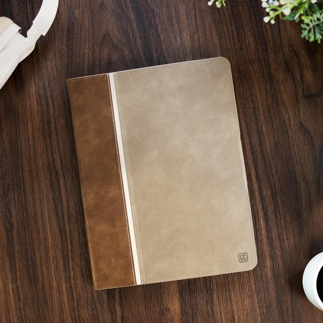 Alt view image 8 of 10 - KingBlanc Case for iPad (A16) 11th Generation 11-inch 2025, iPad 10th Generation 10.9" 2022 with Pencil Holder, Vegan Leather Protective Stand Cover, Auto Sleep Wake, Multi-Angle Viewing/Typing, Beige