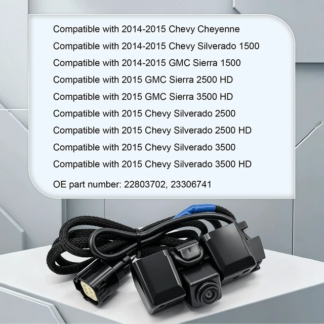 Alt view image 10 of 10 - Rear View Camera 22803702 HD Night Vision Park Assist Backup Camera