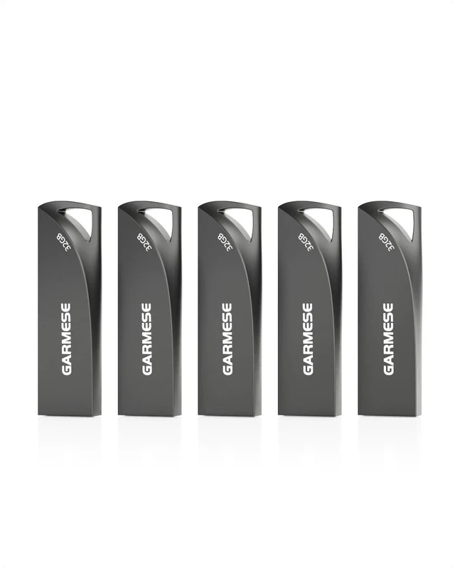 Alt view image 6 of 10 - GARMESE 32GB USB 3.0 Flash Drive, 5-Pack Waterproof Metal USB Memory Stick, Slim Thumb Drive Portable Pen Drive with Keychain Hole Stylish Jump Drive for Computer/Car/Smart TV