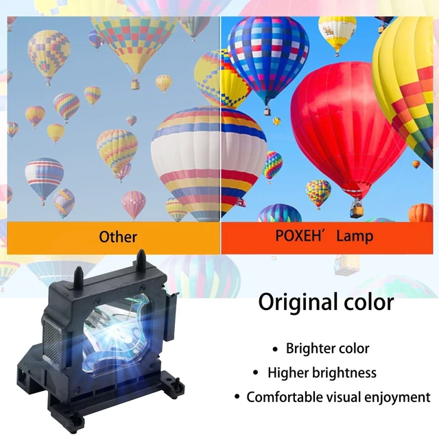 Alt view image 8 of 10 - PXOEH A+ Quality LMP-H210 for Sony VPL HW45 HW65 VPL-HW45ES VPL-HW45EW VPL-HW65ES VPL-VW65ES Premium Quality Replacement Projector Lamp Bulb with housing
