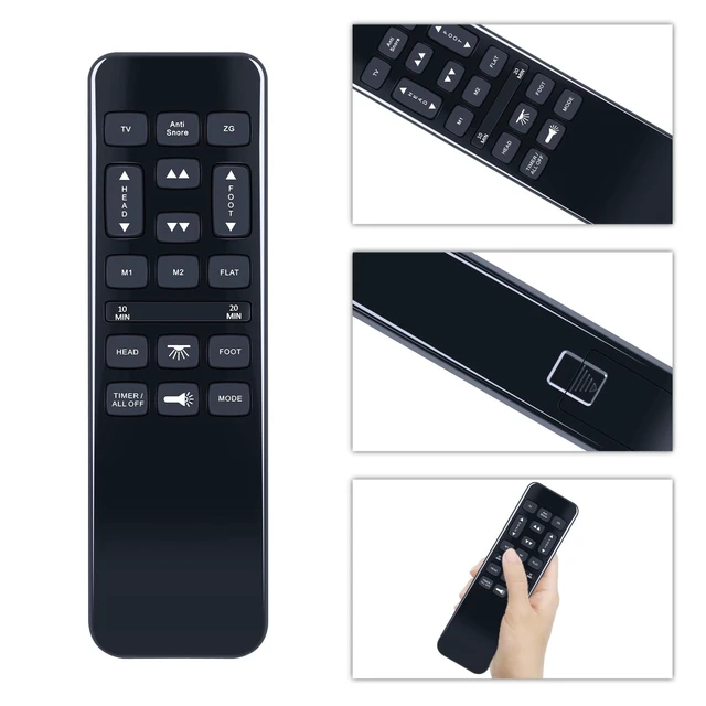 Alt view image 7 of 8 - Rankle Memory Replacement Remote for Mattress Firm 600/3000 Adjustable Bed, for Wayfair Sleep NU203 Ego, for Bed Tech Bedtech BT-3000, for Richmat HJH55