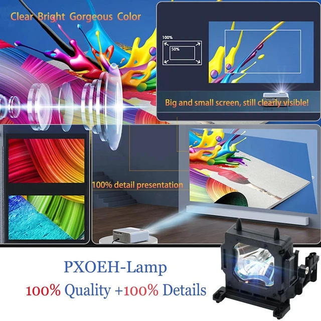 Alt view image 9 of 10 - PXOEH A+ Quality LMP-H210 for Sony VPL HW45 HW65 VPL-HW45ES VPL-HW45EW VPL-HW65ES VPL-VW65ES Premium Quality Replacement Projector Lamp Bulb with housing