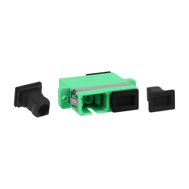 Alt view image 7 of 10 - Duogalia 60-Pack SC-APC Fiber Optic Coupler SC Female to SC Female Duplex Singlemode Fiber Optical Adapter Network Internet Connector with Mount Panel