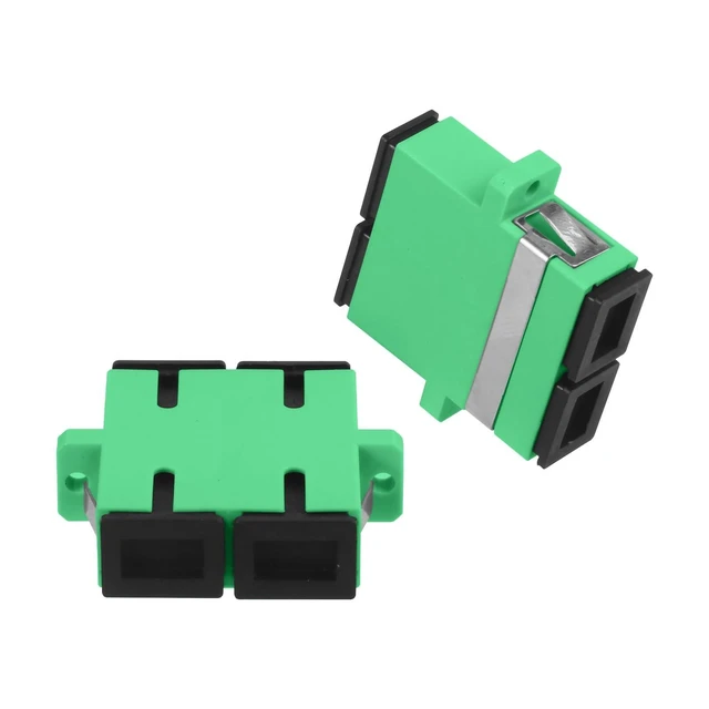 Alt view image 9 of 10 - Duogalia 60-Pack SC-APC Fiber Optic Coupler SC Female to SC Female Duplex Singlemode Fiber Optical Adapter Network Internet Connector with Mount Panel