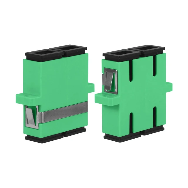 Alt view image 10 of 10 - Duogalia 60-Pack SC-APC Fiber Optic Coupler SC Female to SC Female Duplex Singlemode Fiber Optical Adapter Network Internet Connector with Mount Panel