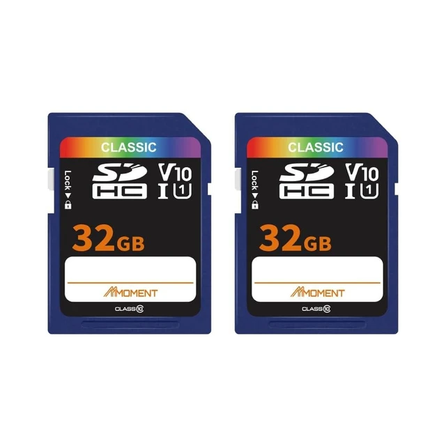 Alt view image 6 of 10 - MMOMENT 32GB (2Pack) Full-Size SD, SDHC Card Compatible with Camera Full HD Video, PC, UHS-I, U1, V10, Class 10, Read Speed Up to 97 MB/s,Write Speed Up to 25MB/s