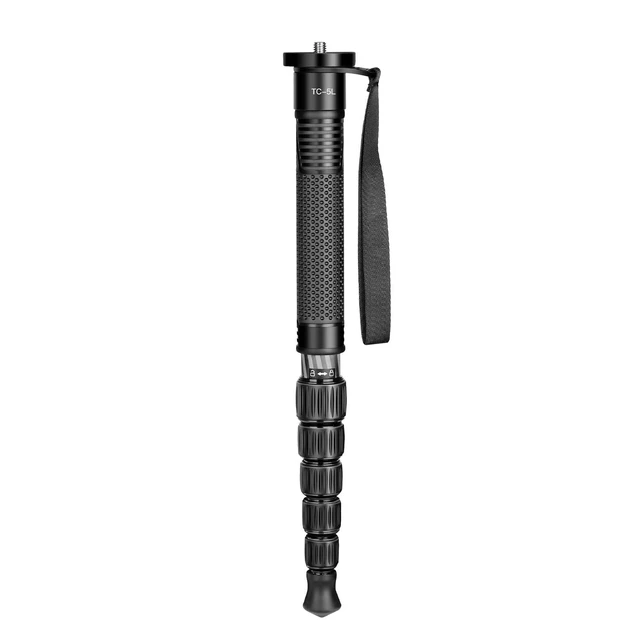 Alt view image 6 of 10 - TONYBOO 61" Carbon Fiber Camera Monopod,28mm 6-Section Height,Portable Lightweight,Max Load 16 lbs,Travel Monopod for DSLR Mirrorless Cameras Camcorders Compatible with Canon Nikon Sony