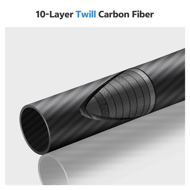 Alt view image 10 of 10 - TONYBOO 61" Carbon Fiber Camera Monopod,28mm 6-Section Height,Portable Lightweight,Max Load 16 lbs,Travel Monopod for DSLR Mirrorless Cameras Camcorders Compatible with Canon Nikon Sony