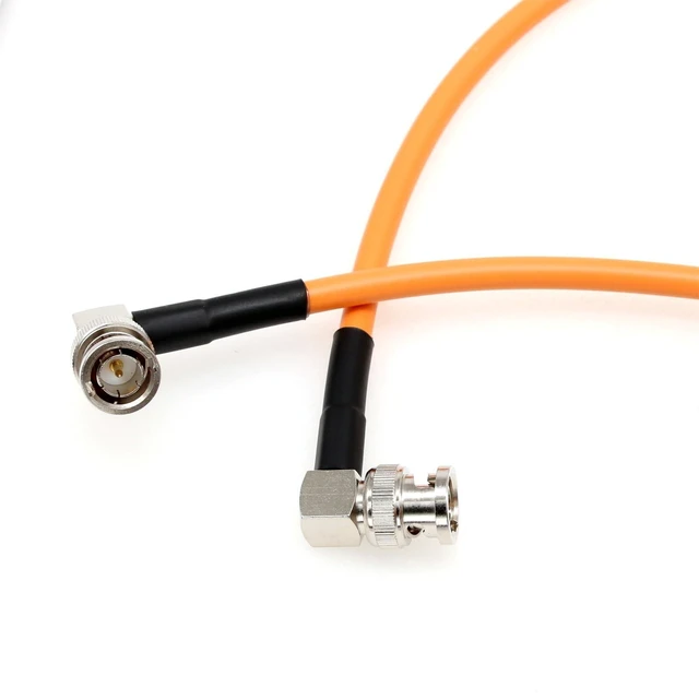 Alt view image 10 of 10 - HangTon 12G 4K SDI UHD Coaxial Video Cable Right Angle Male BNC for Blackmagic Sony FS7 FX9 FX6 RED ARRI Camera Monitor 5M