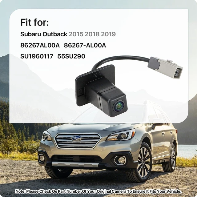 Alt view image 7 of 10 - 86267AL00A Rear View Camera Replacement for Subaru Outback 2015 2018 2019, OE Backup Cam Replaces SU1960117, 55SU290, 86267-AL00A by GreenYi