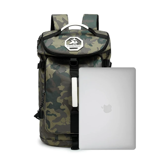 Alt view image 9 of 10 - Kalesi Gym Duffle Bag Backpack 4-Way Waterproof with Shoes Compartment for camouflage travel Sport Hiking laptop (camouflage)