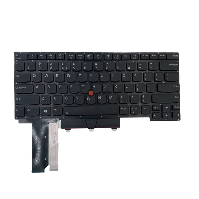 Alt view image 7 of 10 - Tiugochr Laptop Replacement US Layout with Backlight with Pointing Keyboard for Lenovo Thinkpad E14 Gen 1 R14 E14 Gen 2 (20T6 20T7 20TA 20TB)