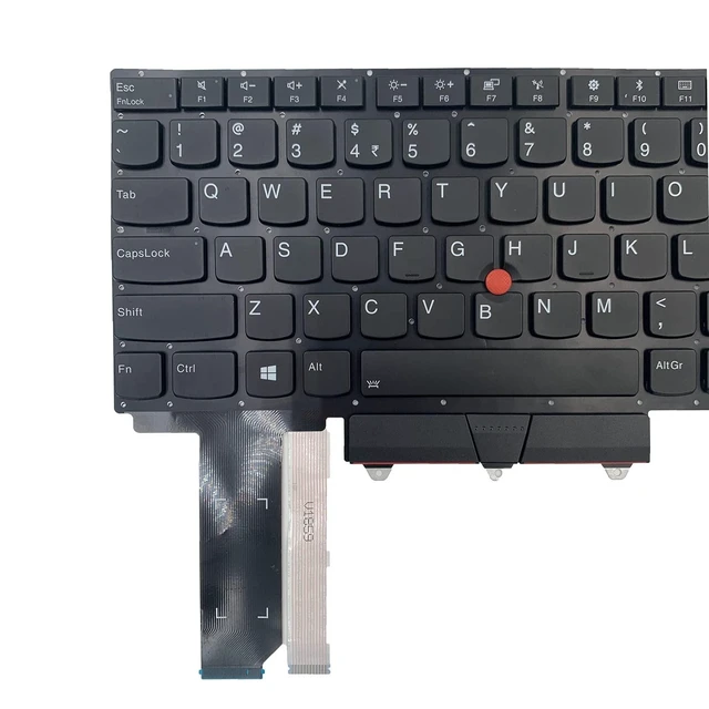 Alt view image 8 of 10 - Tiugochr Laptop Replacement US Layout with Backlight with Pointing Keyboard for Lenovo Thinkpad E14 Gen 1 R14 E14 Gen 2 (20T6 20T7 20TA 20TB)