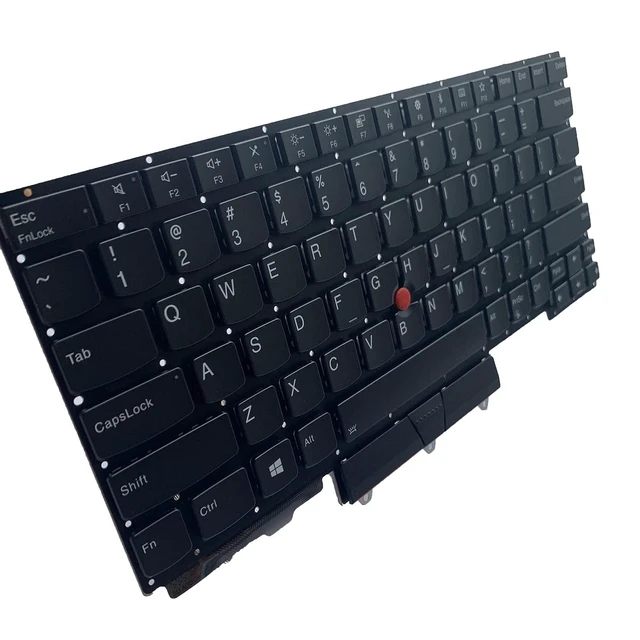 Alt view image 10 of 10 - Tiugochr Laptop Replacement US Layout with Backlight with Pointing Keyboard for Lenovo Thinkpad E14 Gen 1 R14 E14 Gen 2 (20T6 20T7 20TA 20TB)