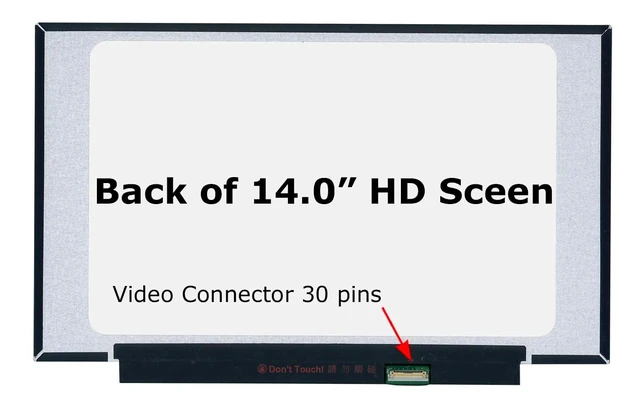 Alt view image 7 of 10 - SCREENARAMA New Screen Replacement for HP 14-DQ2031WM 14-DQ2078WM (Glossy) 30pin HD 1366x768 LCD LED Display with Tools and Tape
