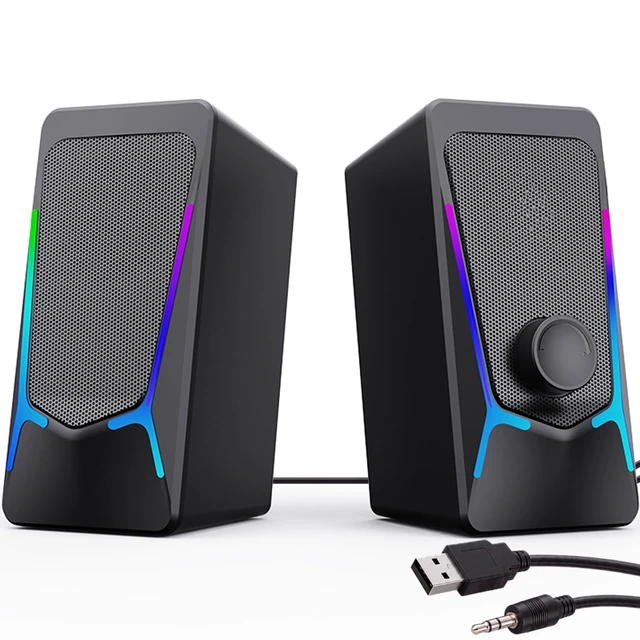 Alt view image 6 of 10 - ROSON Computer Speakers for Desktop PC, Gaming Speaker with Volume Control