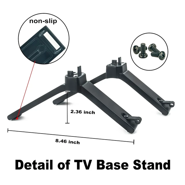 Alt view image 9 of 10 - PERFASCIN TV Base Stand Legs 2085-L 2085-R Compatible with Toshiba TV 43C350LU - Screws Included