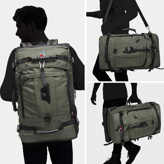 Alt view image 7 of 10 - KAKA Travel Backpack, Carry On Backpack Durable Convertible Duffle Bag Fit for 17.3 Inch Laptop for Men and Women(Large 40L)